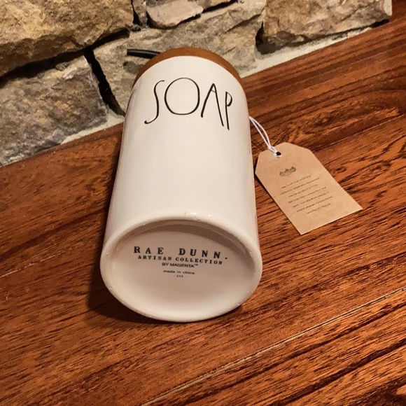 NWT RARE Rae Dunn ADORABLE Tall Soap Dispenser - Picture 3 of 6